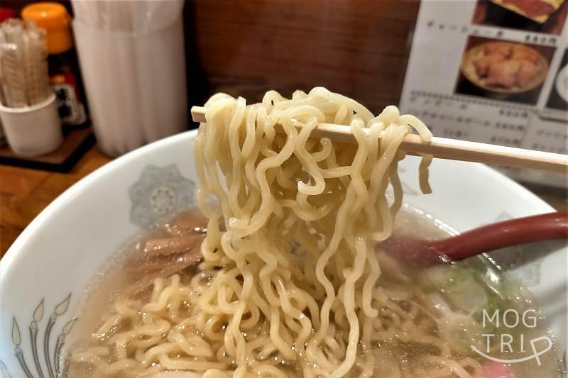 弁財船　塩ラーメンの麺