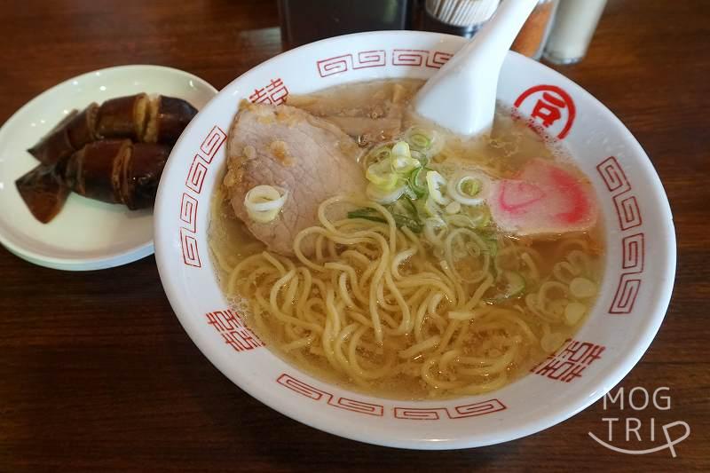 函館「新函館ラーメン マメさん」元祖マメさんラーメンセット