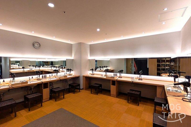 OMO5函館の「脱衣所(パウダールーム)」
